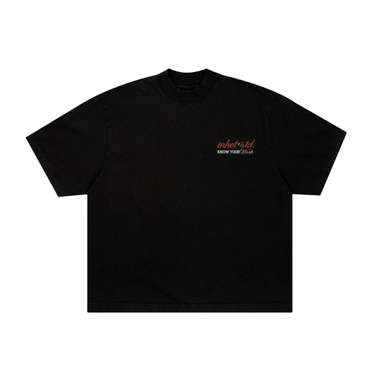 camiseta boxy 'rich, pretty or d***'