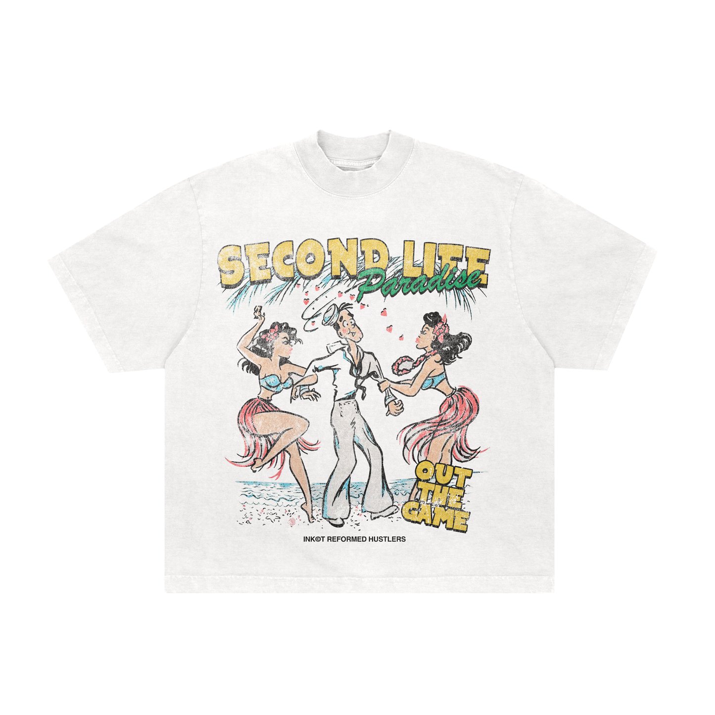 camiseta boxy 'second life'