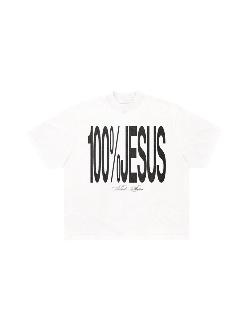 Camiseta Boxy “100% Jesus”