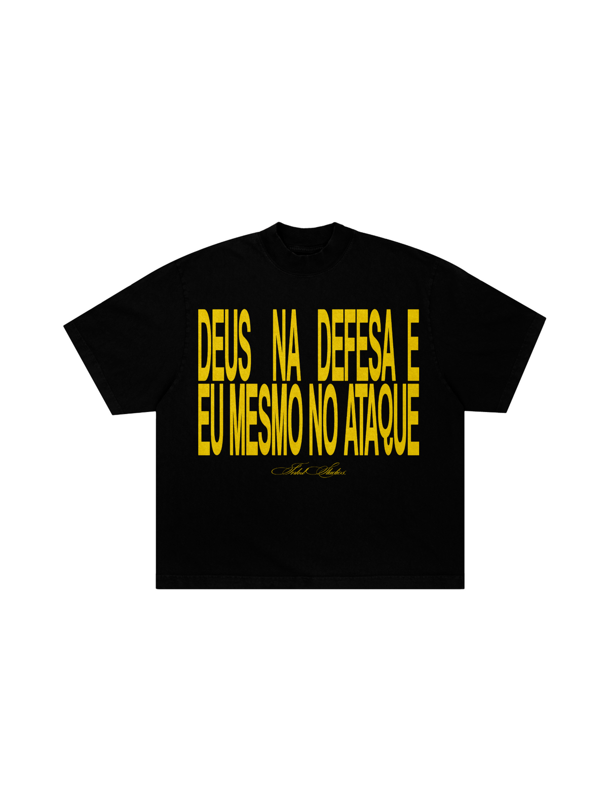 Camiseta Boxy “Deus na Defesa”