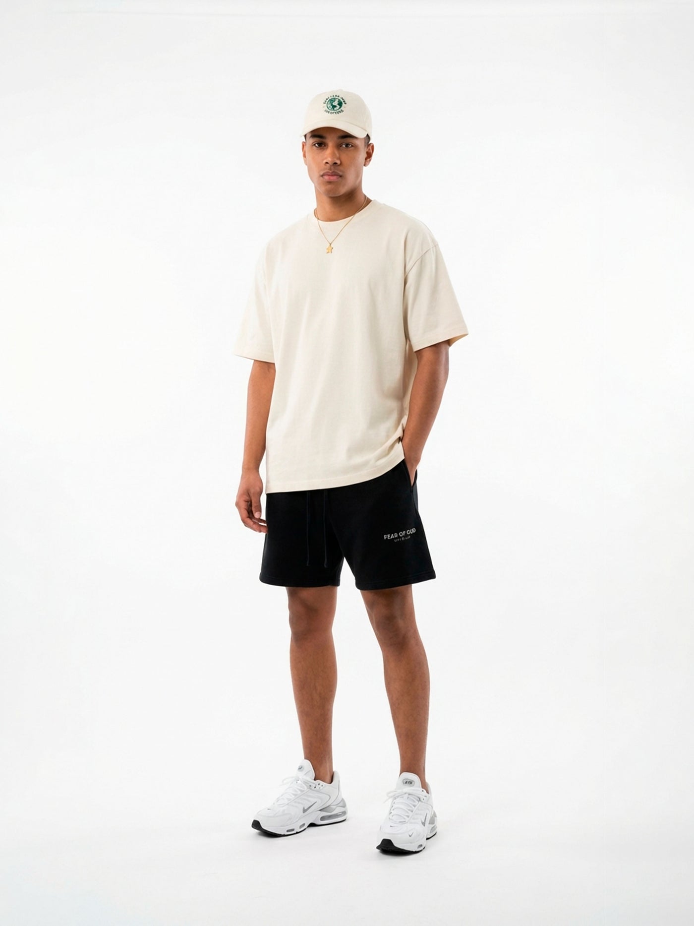Camiseta Oversized 'Black & Cream'