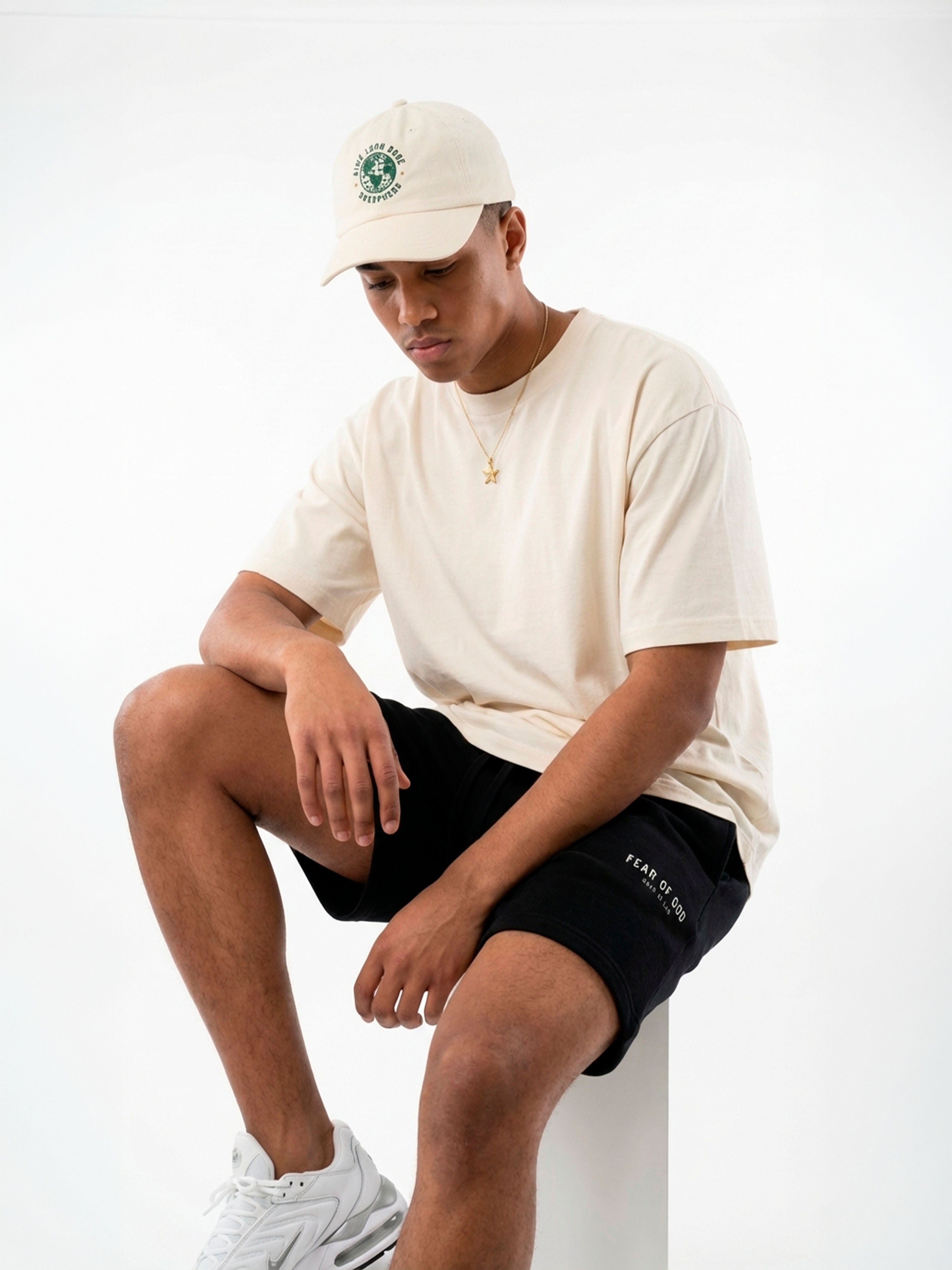 Camiseta Oversized 'Black & Cream'