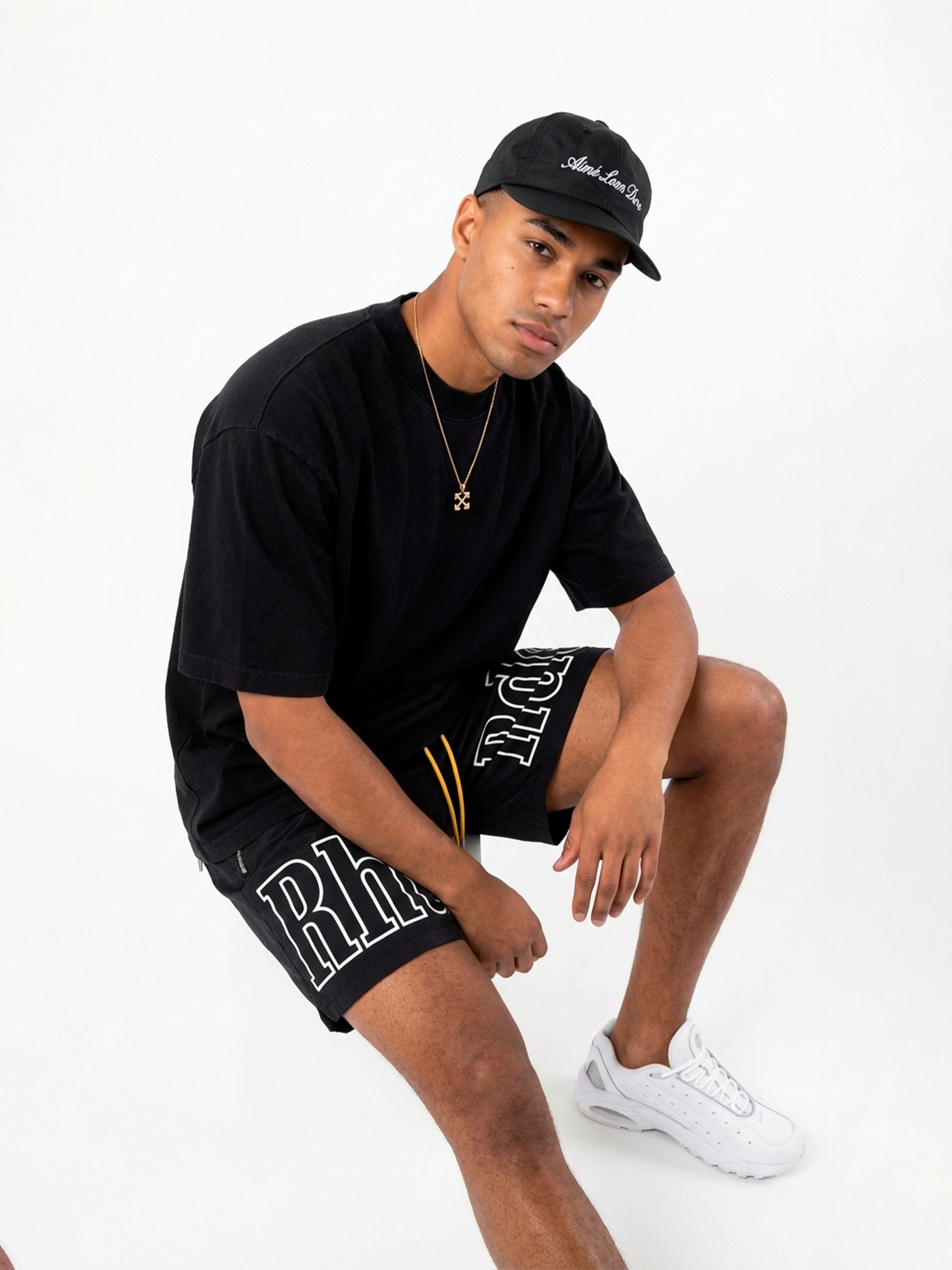 Camiseta Boxy 'Black & Cream'