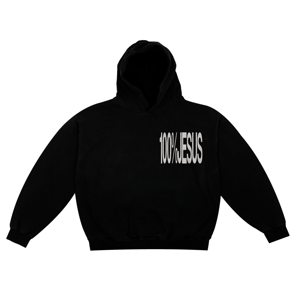 Moletom Boxy “100% Jesus”