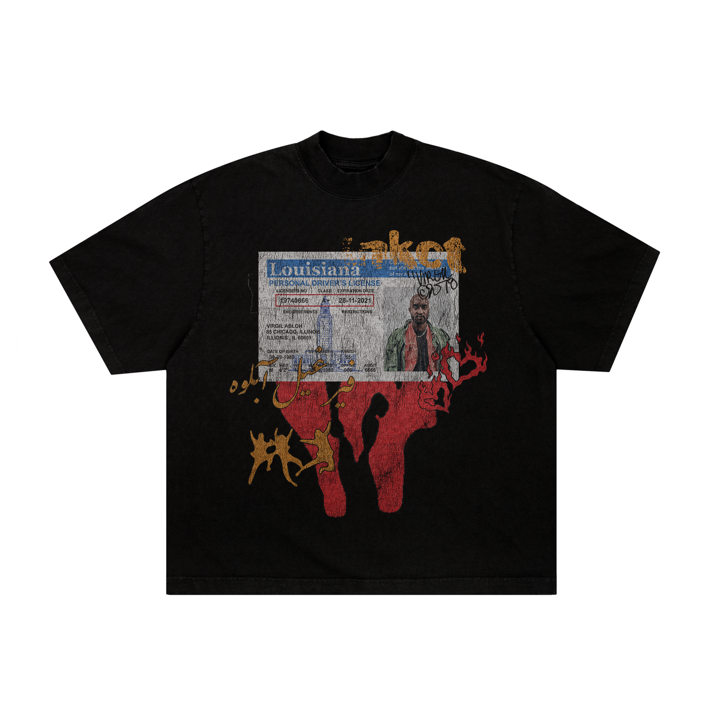 camiseta boxy ‘virgil driver id’