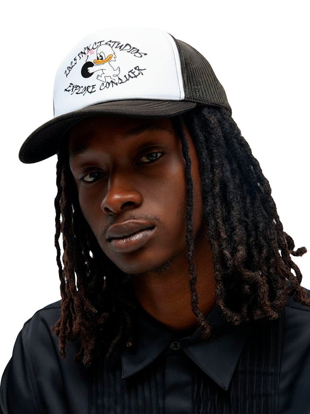 trucker cap 'conquer'