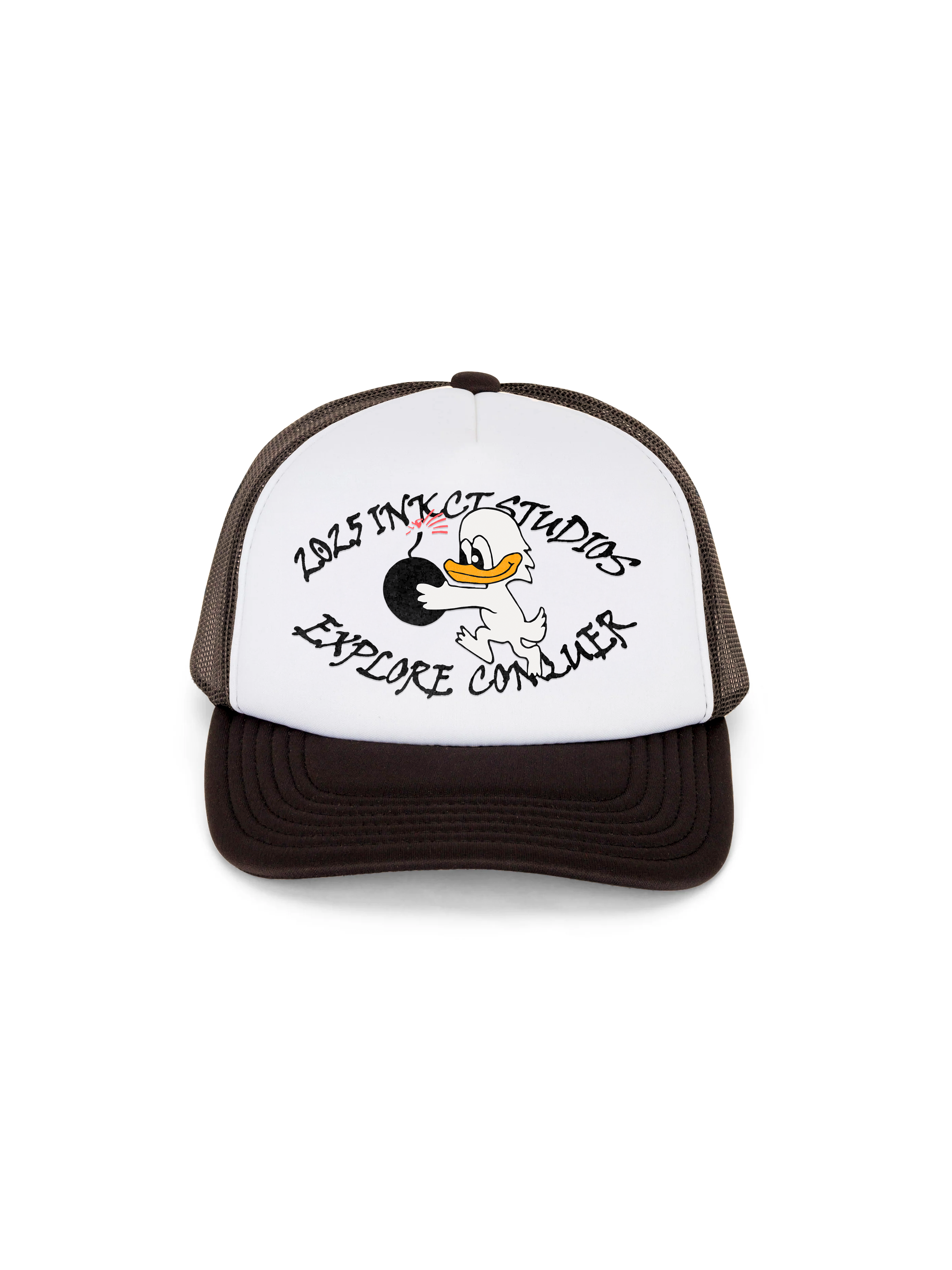 trucker cap 'conquer'