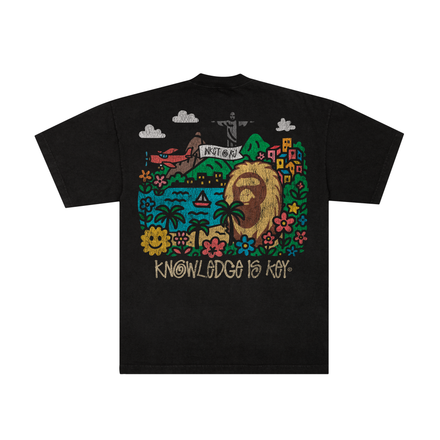 camiseta over 'knowlege is key'