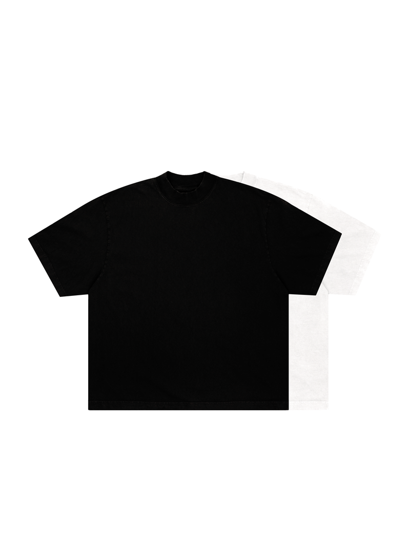 Camiseta Boxy 'Black & Cream'