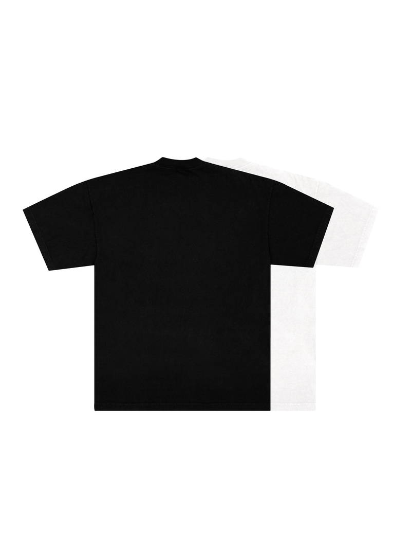 Camiseta Oversized 'Black & Cream'