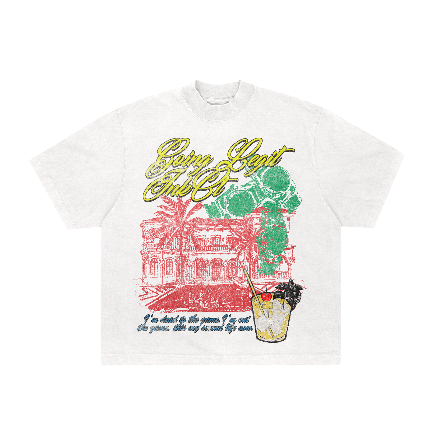 camiseta boxy 'going legit'