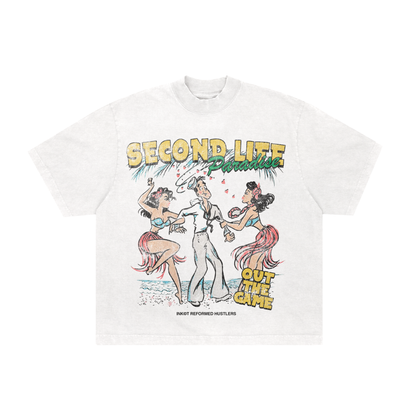 camiseta boxy 'second life'