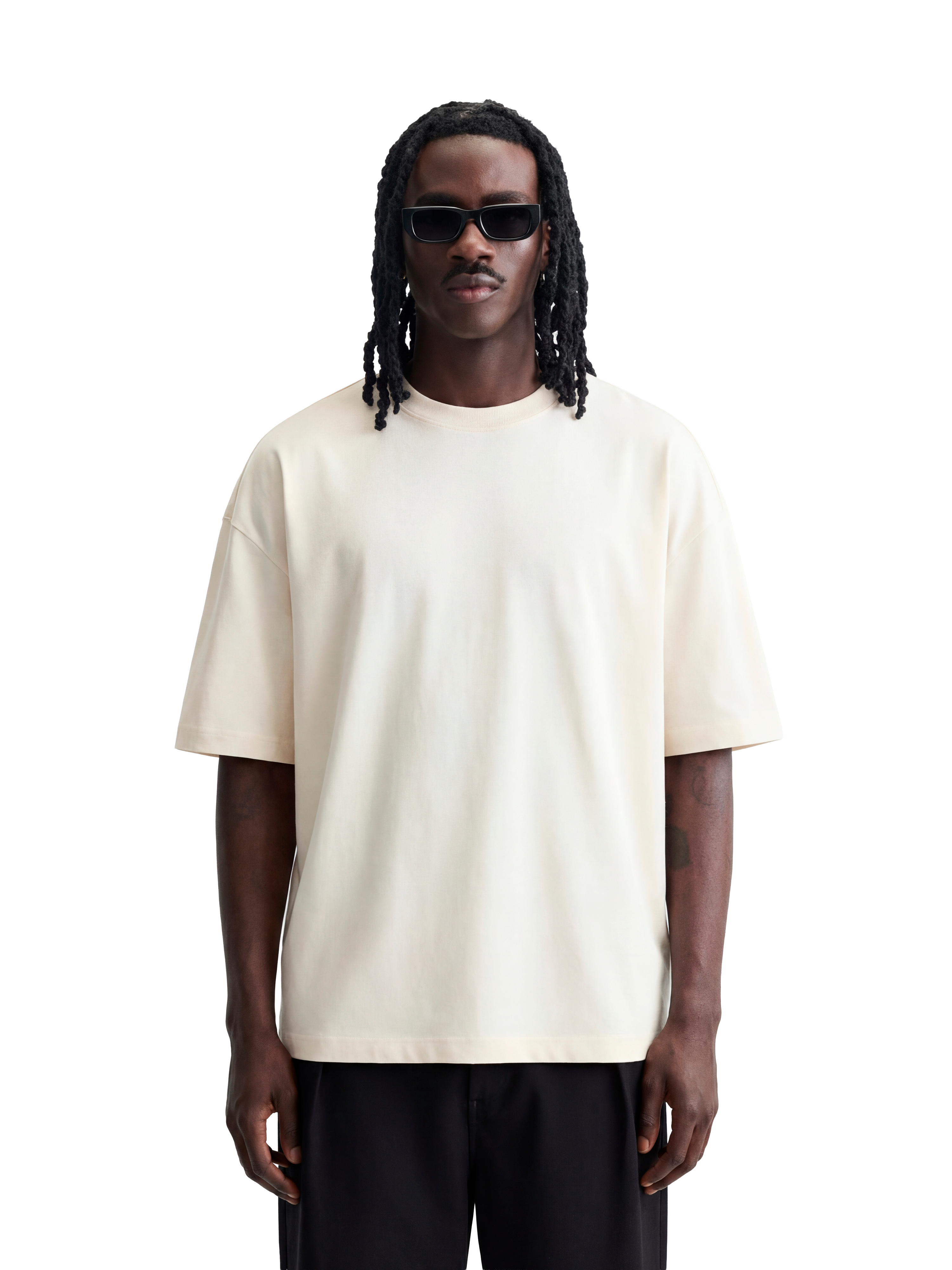 Camiseta Boxy 'Double Cream'